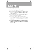 Preview for 10 page of UNI-T UT105 Operating Manual