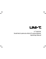 Предварительный просмотр 2 страницы UNI-T UT108 Operating Manual