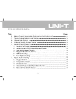 Предварительный просмотр 5 страницы UNI-T UT108 Operating Manual