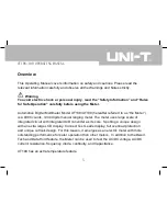 Предварительный просмотр 7 страницы UNI-T UT108 Operating Manual