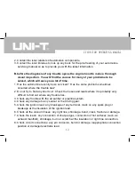 Предварительный просмотр 14 страницы UNI-T UT108 Operating Manual