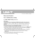 Предварительный просмотр 22 страницы UNI-T UT108 Operating Manual