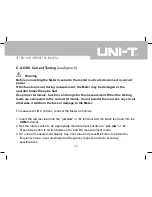 Предварительный просмотр 27 страницы UNI-T UT108 Operating Manual