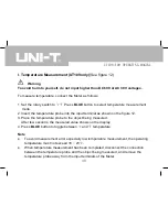 Предварительный просмотр 42 страницы UNI-T UT108 Operating Manual