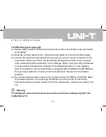 Предварительный просмотр 67 страницы UNI-T UT108 Operating Manual