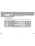 Предварительный просмотр 4 страницы UNI-T UT10A Operating Manual