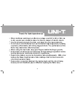 Предварительный просмотр 7 страницы UNI-T UT10A Operating Manual