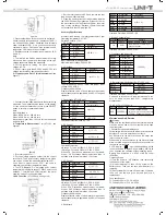 Предварительный просмотр 2 страницы UNI-T UT136A Operating Manual