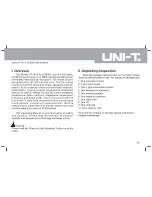 Preview for 4 page of UNI-T UT181A Operating Manual