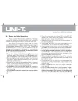 Preview for 5 page of UNI-T UT181A Operating Manual