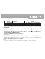 Preview for 22 page of UNI-T UT181A Operating Manual