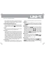 Preview for 34 page of UNI-T UT181A Operating Manual