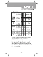 Предварительный просмотр 7 страницы UNI-T UT2000 series Operating Manual