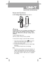 Preview for 15 page of UNI-T UT201 Operating Manual