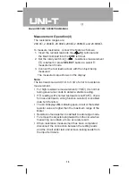 Предварительный просмотр 18 страницы UNI-T UT201 Operating Manual