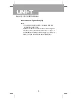 Preview for 24 page of UNI-T UT201 Operating Manual