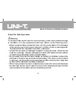 Preview for 7 page of UNI-T UT203 Operating Manual