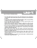 Preview for 8 page of UNI-T UT203 Operating Manual