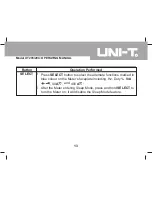 Preview for 14 page of UNI-T UT203 Operating Manual