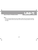 Preview for 26 page of UNI-T UT203 Operating Manual