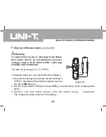 Preview for 29 page of UNI-T UT203 Operating Manual