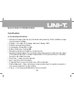 Preview for 34 page of UNI-T UT203 Operating Manual