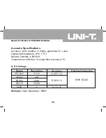 Preview for 36 page of UNI-T UT203 Operating Manual