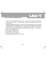 Preview for 42 page of UNI-T UT203 Operating Manual