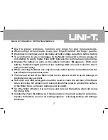 Предварительный просмотр 7 страницы UNI-T UT205A Operating Manual