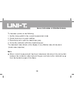 Preview for 18 page of UNI-T UT205A Operating Manual