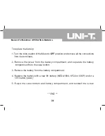 Preview for 39 page of UNI-T UT205A Operating Manual