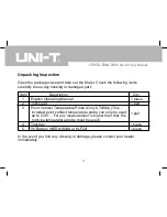 Предварительный просмотр 5 страницы UNI-T UT207A Operating Manual