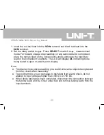 Предварительный просмотр 24 страницы UNI-T UT207A Operating Manual