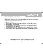 Preview for 46 page of UNI-T UT207A Operating Manual