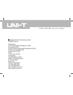 Preview for 47 page of UNI-T UT207A Operating Manual