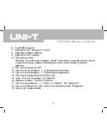 Preview for 13 page of UNI-T UT208A Operating Manual