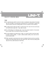 Предварительный просмотр 17 страницы UNI-T UT211 Operating Manual