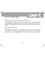 Предварительный просмотр 19 страницы UNI-T UT211 Operating Manual