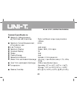 Предварительный просмотр 20 страницы UNI-T UT211 Operating Manual