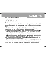 Preview for 7 page of UNI-T UT212 Operating Manual