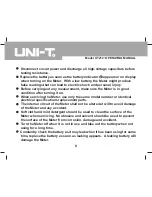 Preview for 8 page of UNI-T UT212 Operating Manual