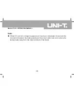 Preview for 15 page of UNI-T UT212 Operating Manual