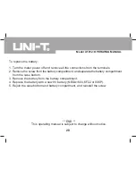 Preview for 28 page of UNI-T UT212 Operating Manual