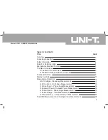 Preview for 3 page of UNI-T UT231 Operating Manual