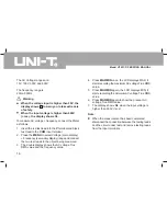 Preview for 16 page of UNI-T UT231 Operating Manual