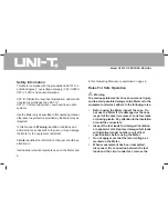 Предварительный просмотр 5 страницы UNI-T UT233 Operating Manual