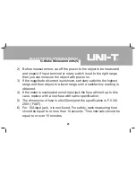 Preview for 21 page of UNI-T UT30B Operating Manual