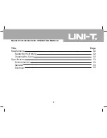 Предварительный просмотр 3 страницы UNI-T UT321 Operating Manual