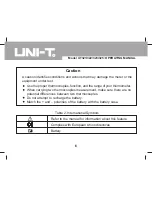 Предварительный просмотр 6 страницы UNI-T UT321 Operating Manual