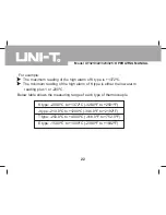 Предварительный просмотр 22 страницы UNI-T UT321 Operating Manual